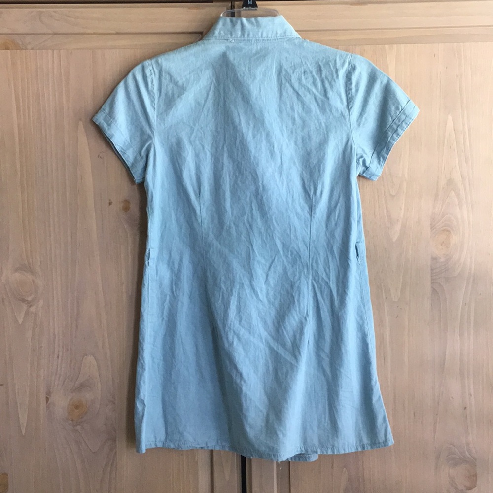 NWOT Denim Ruffles Collar Tunic - Picture 4 of 4